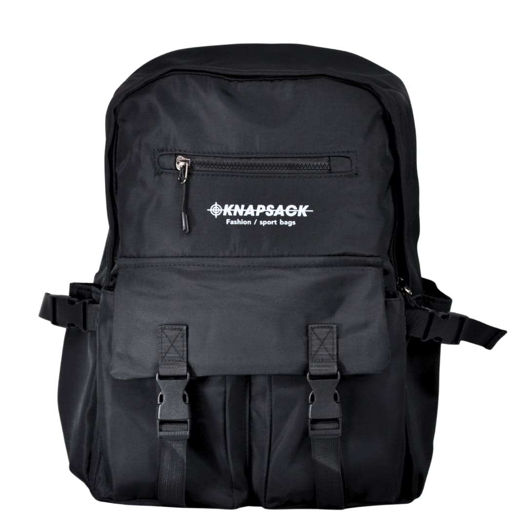 unisex khaki black canvas backpack unisex khaki black canvas backpack